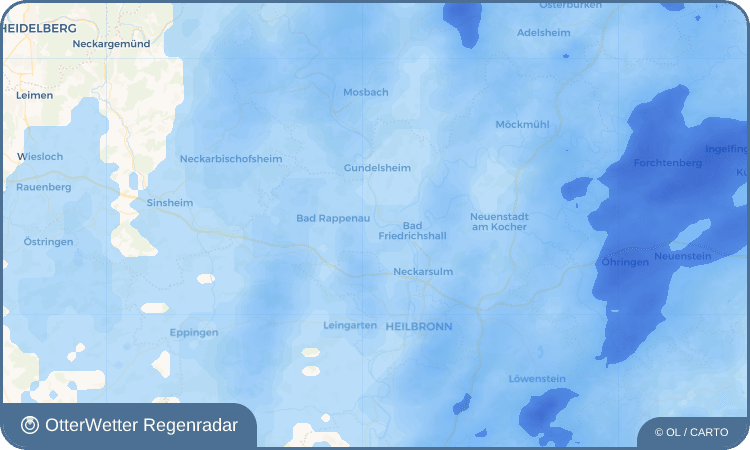 Widget-Vorschau für Bad Wimpfen Wetter-Widget-Vorschau mit Vorhersagedaten für Bad Wimpfen