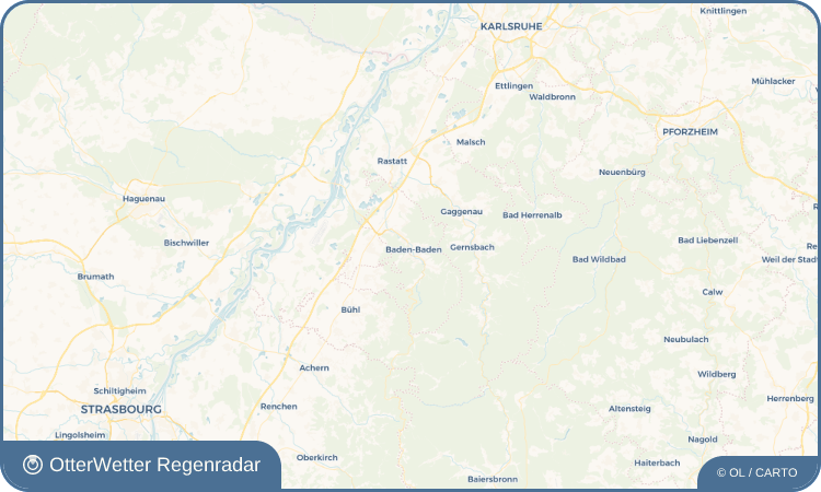 Wetter-Widget-Vorschau mit Vorhersagedaten für Baden-Baden