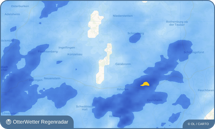OtterWetter Regenradar-Widget Bächlingen