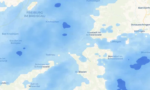 Regenradar Vorschaubild - Aktuelle Niederschläge in Bärental und Umgebung