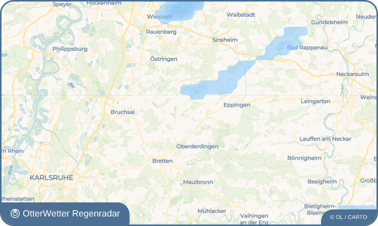 OtterWetter Regenradar-Widget Bahnbrücken
