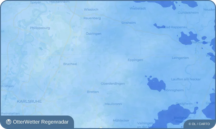 Wetter-Widget-Vorschau mit Vorhersagedaten für Bahnbrücken