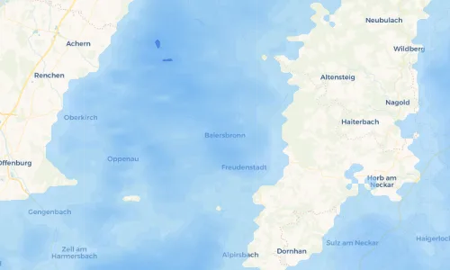 Regenradar Vorschaubild - Aktuelle Niederschläge in Baiersbronn und Umgebung