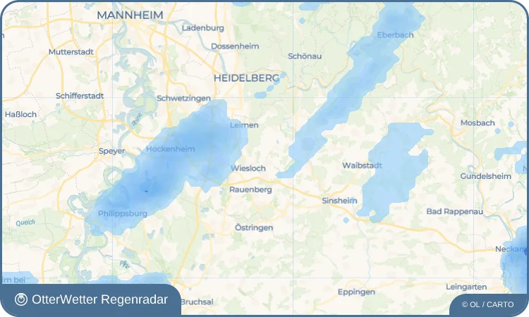 Wetter-Widget-Vorschau mit Vorhersagedaten für Baiertal
