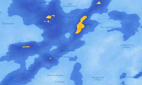 Regenradar Vorschaubild - Aktuelle Niederschläge in Baindt und Umgebung