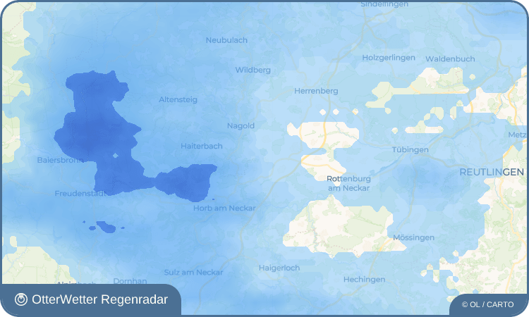 OtterWetter Regenradar-Widget Baisingen