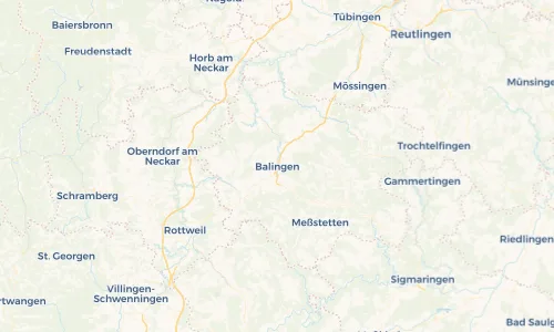 Regenradar Vorschaubild - Aktuelle Niederschläge in Balingen und Umgebung
