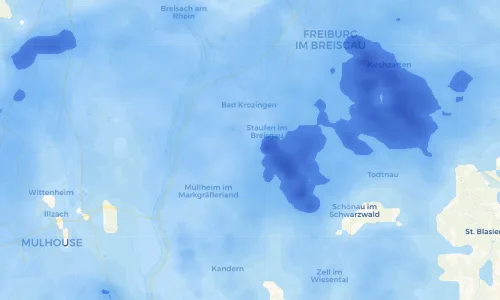 Regenradar Vorschaubild - Aktuelle Niederschläge in Ballrechten und Umgebung