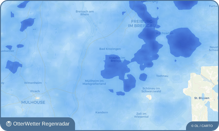 OtterWetter Regenradar-Widget Ballrechten