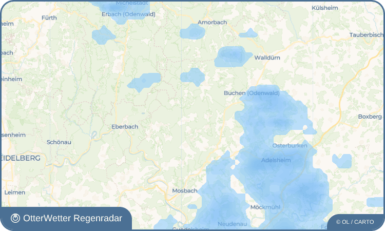 OtterWetter Regenradar-Widget Balsbach