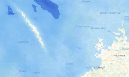 Regenradar-Vorschau: aktuelle Niederschläge in Baltersweil und Umgebung