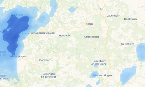Regenradar Vorschaubild - Aktuelle Niederschläge in Bartholomä und Umgebung