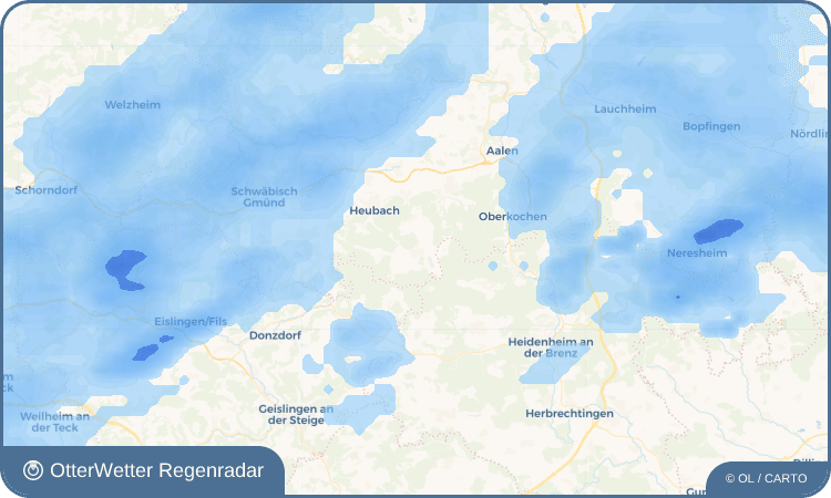 OtterWetter Regenradar-Widget Bartholomä