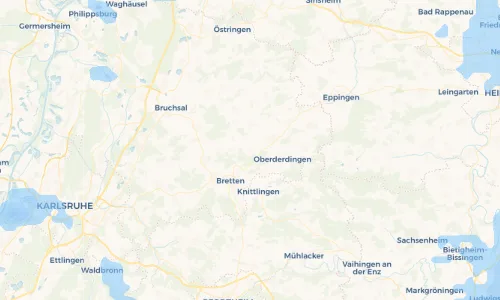 Regenradar Vorschaubild - Aktuelle Niederschläge in Bauerbach und Umgebung