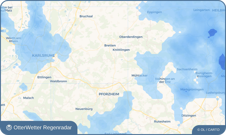 OtterWetter Regenradar-Widget Bauschlott