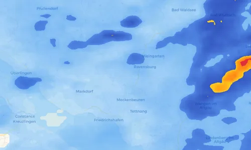 Regenradar Vorschaubild - Aktuelle Niederschläge in Bavendorf und Umgebung