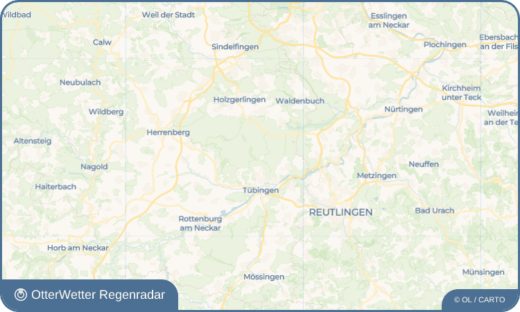 OtterWetter Regenradar-Widget Bebenhausen