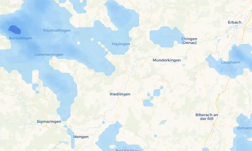 Regenradar Vorschaubild - Aktuelle Niederschläge in Bechingen und Umgebung