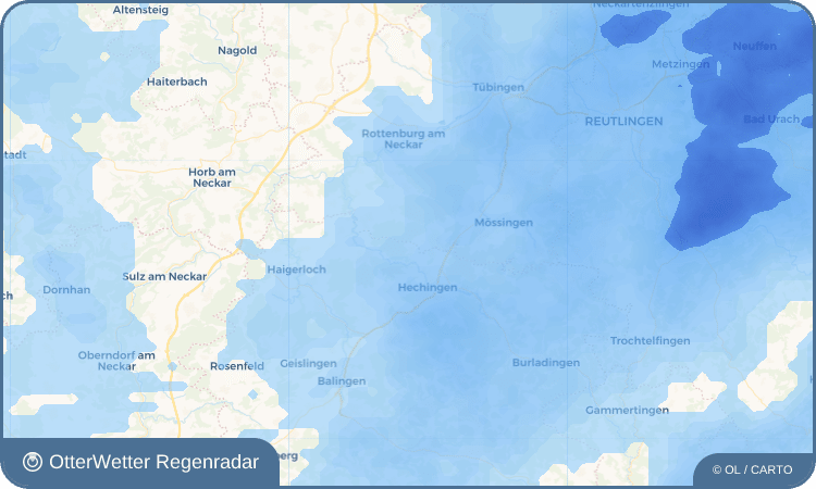 OtterWetter Regenradar-Widget Bechtoldsweiler