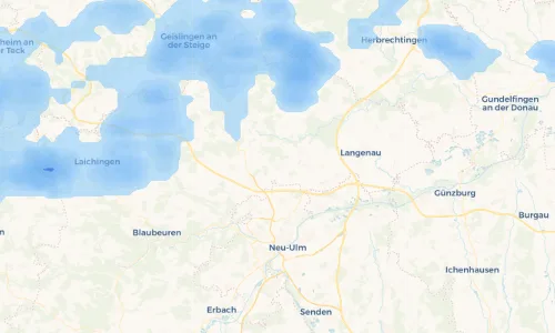Regenradar Vorschaubild - Aktuelle Niederschläge in Beimerstetten und Umgebung