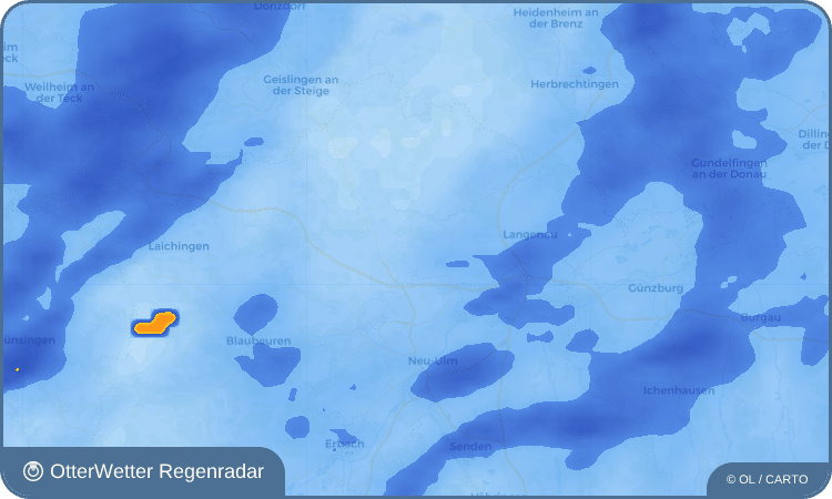 Widget-Vorschau für Beimerstetten Wetter-Widget-Vorschau mit Vorhersagedaten für Beimerstetten