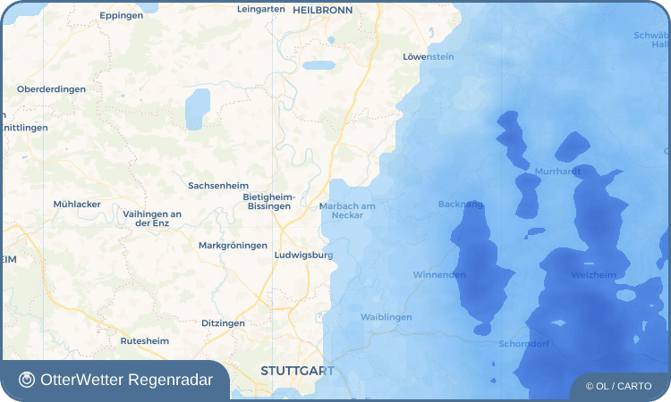 OtterWetter Regenradar-Widget Benningen am Neckar
