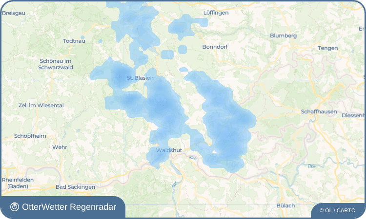 OtterWetter Regenradar-Widget Berau