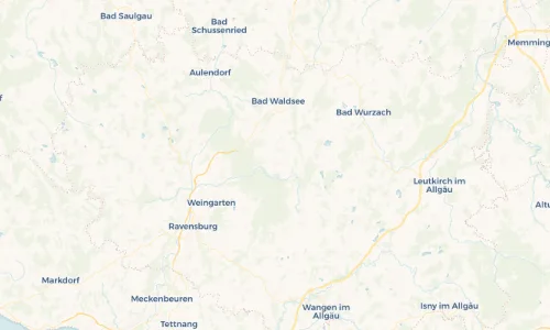 Regenradar Vorschaubild - Aktuelle Niederschläge in Bergatreute und Umgebung