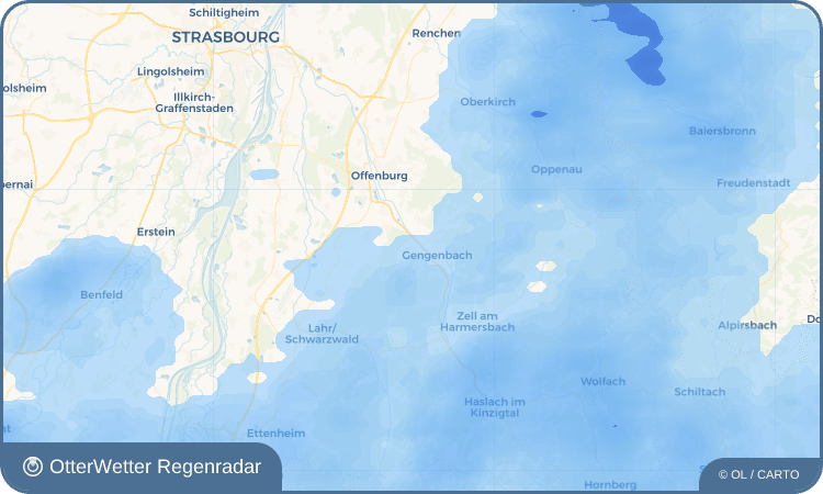 OtterWetter Regenradar-Widget Berghaupten
