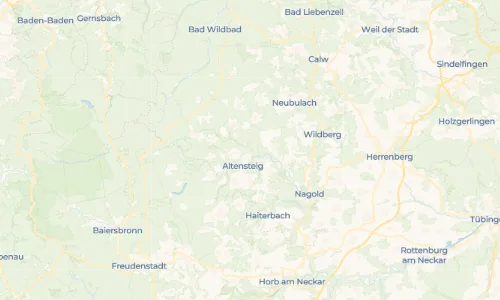 Regenradar Vorschaubild - Aktuelle Niederschläge in Berneck und Umgebung