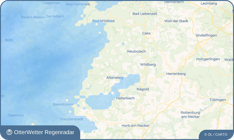 OtterWetter Regenradar-Widget Berneck