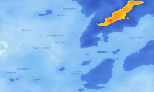 Regenradar Vorschaubild - Aktuelle Niederschläge in Bernried und Umgebung