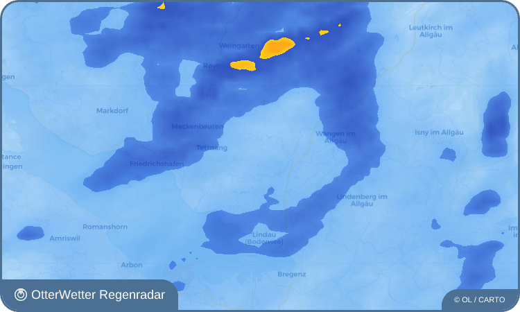OtterWetter Regenradar-Widget Bernried