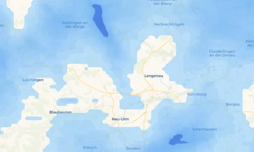 Regenradar Vorschaubild - Aktuelle Niederschläge in Bernstadt und Umgebung