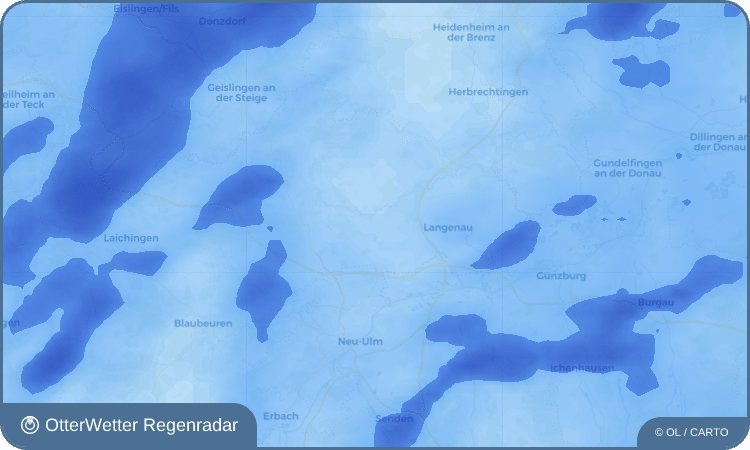 Wetter-Widget-Vorschau mit Vorhersagedaten für Bernstadt