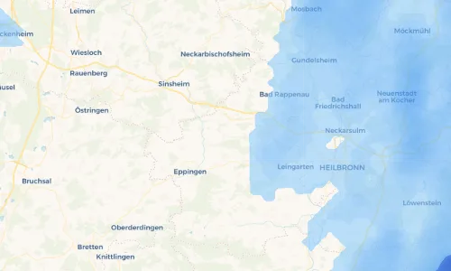 Regenradar Vorschaubild - Aktuelle Niederschläge in Berwangen und Umgebung