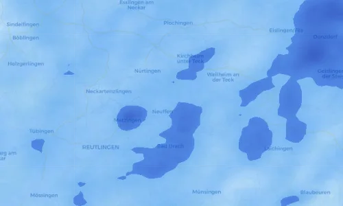 Regenradar Vorschaubild - Aktuelle Niederschläge in Beuren und Umgebung