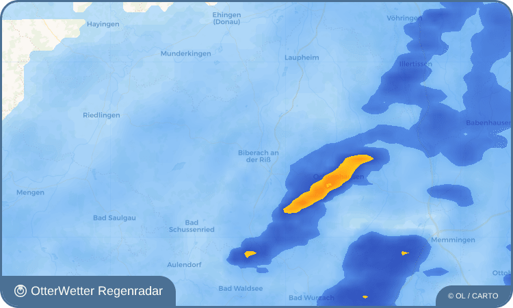 OtterWetter Regenradar-Widget Biberach an der Riß