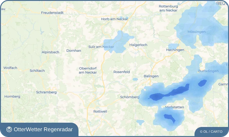 Wetter-Widget-Vorschau mit Vorhersagedaten für Bickelsberg