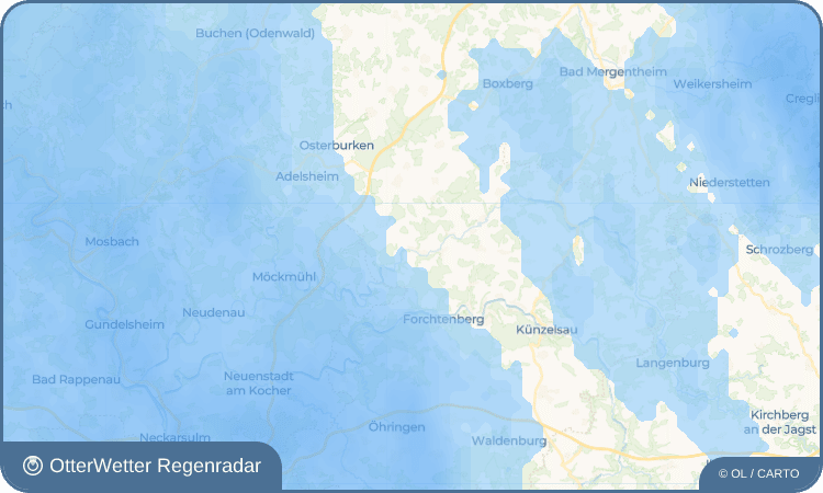 OtterWetter Regenradar-Widget Bieringen