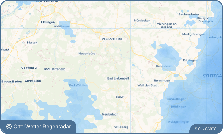 OtterWetter Regenradar-Widget Bieselsberg
