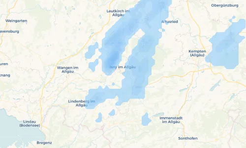 Regenradar Vorschaubild - Aktuelle Niederschläge in Biesen und Umgebung