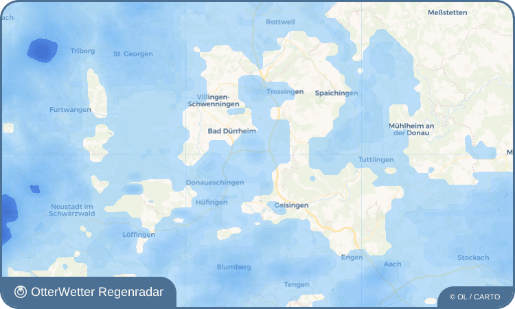 OtterWetter Regenradar-Widget Biesingen