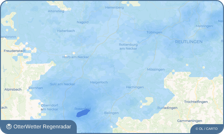 OtterWetter Regenradar-Widget Bietenhausen