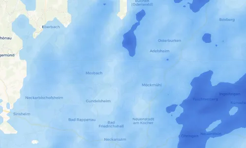 Regenradar Vorschaubild - Aktuelle Niederschläge in Billigheim und Umgebung