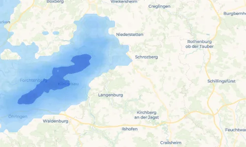 Regenradar Billingsbach: aktuelle Niederschläge in Billingsbach und Umgebung, Stand 22. Oktober 2026 um 11:25 Uhr