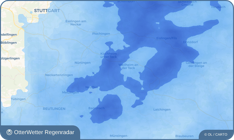 OtterWetter Regenradar-Widget Bissingen an der Teck