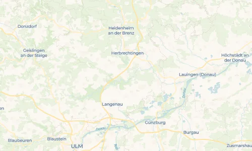 Regenradar Bissingen ob Lontal: aktuelle Niederschläge in Bissingen ob Lontal und Umgebung, Stand 19. Oktober 2026 um 13:10 Uhr