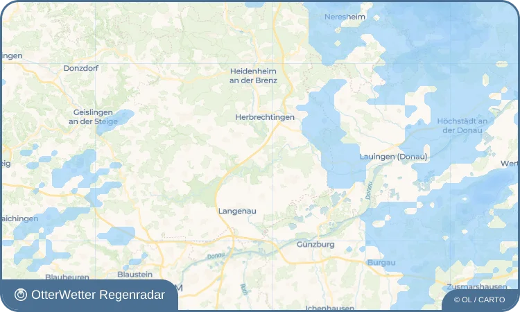 Widget-Vorschau für Bissingen ob Lontal Wetter-Widget-Vorschau mit Vorhersagedaten für Bissingen ob Lontal