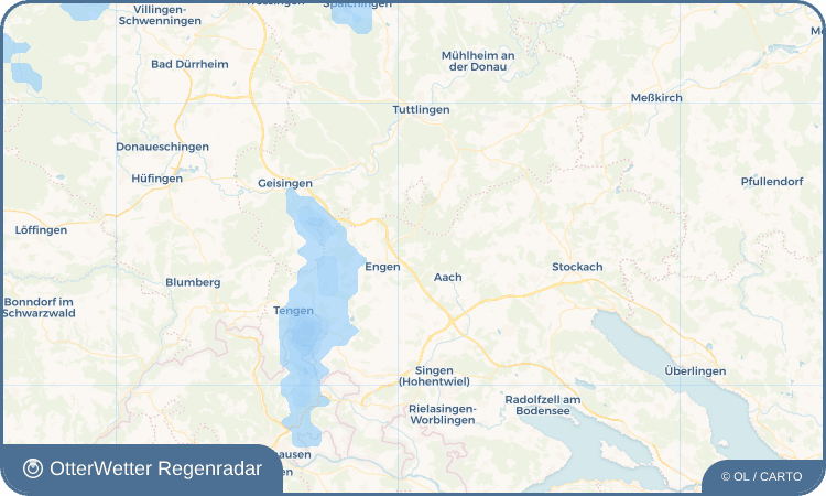 OtterWetter Regenradar-Widget Bittelbrunn
